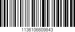 Código de barras (EAN, GTIN, SKU, ISBN): '1136106609843'