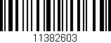 Código de barras (EAN, GTIN, SKU, ISBN): '11382603'