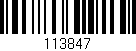 Código de barras (EAN, GTIN, SKU, ISBN): '113847'