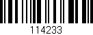 Código de barras (EAN, GTIN, SKU, ISBN): '114233'