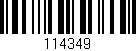 Código de barras (EAN, GTIN, SKU, ISBN): '114349'