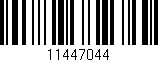 Código de barras (EAN, GTIN, SKU, ISBN): '11447044'