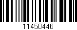 Código de barras (EAN, GTIN, SKU, ISBN): '11450446'