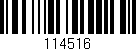 Código de barras (EAN, GTIN, SKU, ISBN): '114516'