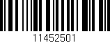 Código de barras (EAN, GTIN, SKU, ISBN): '11452501'