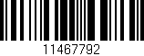 Código de barras (EAN, GTIN, SKU, ISBN): '11467792'