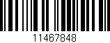 Código de barras (EAN, GTIN, SKU, ISBN): '11467848'