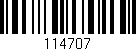 Código de barras (EAN, GTIN, SKU, ISBN): '114707'