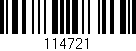 Código de barras (EAN, GTIN, SKU, ISBN): '114721'
