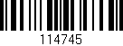 Código de barras (EAN, GTIN, SKU, ISBN): '114745'