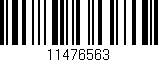 Código de barras (EAN, GTIN, SKU, ISBN): '11476563'