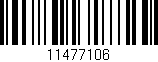 Código de barras (EAN, GTIN, SKU, ISBN): '11477106'