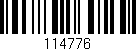 Código de barras (EAN, GTIN, SKU, ISBN): '114776'