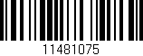 Código de barras (EAN, GTIN, SKU, ISBN): '11481075'