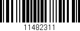 Código de barras (EAN, GTIN, SKU, ISBN): '11482311'