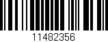 Código de barras (EAN, GTIN, SKU, ISBN): '11482356'
