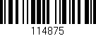 Código de barras (EAN, GTIN, SKU, ISBN): '114875'