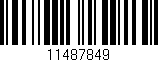 Código de barras (EAN, GTIN, SKU, ISBN): '11487849'