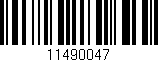 Código de barras (EAN, GTIN, SKU, ISBN): '11490047'