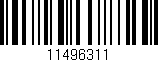 Código de barras (EAN, GTIN, SKU, ISBN): '11496311'