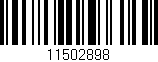 Código de barras (EAN, GTIN, SKU, ISBN): '11502898'