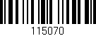 Código de barras (EAN, GTIN, SKU, ISBN): '115070'