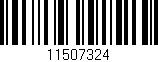Código de barras (EAN, GTIN, SKU, ISBN): '11507324'