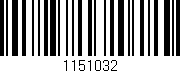 Código de barras (EAN, GTIN, SKU, ISBN): '1151032'