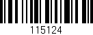 Código de barras (EAN, GTIN, SKU, ISBN): '115124'