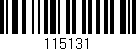 Código de barras (EAN, GTIN, SKU, ISBN): '115131'