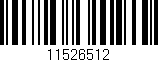 Código de barras (EAN, GTIN, SKU, ISBN): '11526512'