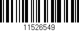 Código de barras (EAN, GTIN, SKU, ISBN): '11526549'