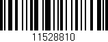 Código de barras (EAN, GTIN, SKU, ISBN): '11528810'