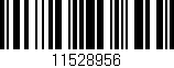 Código de barras (EAN, GTIN, SKU, ISBN): '11528956'