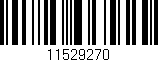 Código de barras (EAN, GTIN, SKU, ISBN): '11529270'