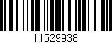 Código de barras (EAN, GTIN, SKU, ISBN): '11529938'