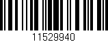 Código de barras (EAN, GTIN, SKU, ISBN): '11529940'