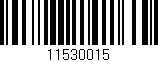 Código de barras (EAN, GTIN, SKU, ISBN): '11530015'