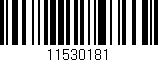 Código de barras (EAN, GTIN, SKU, ISBN): '11530181'