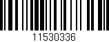 Código de barras (EAN, GTIN, SKU, ISBN): '11530336'