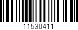 Código de barras (EAN, GTIN, SKU, ISBN): '11530411'