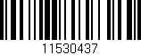Código de barras (EAN, GTIN, SKU, ISBN): '11530437'