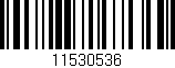 Código de barras (EAN, GTIN, SKU, ISBN): '11530536'