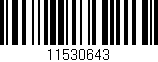 Código de barras (EAN, GTIN, SKU, ISBN): '11530643'