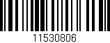 Código de barras (EAN, GTIN, SKU, ISBN): '11530806'