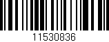 Código de barras (EAN, GTIN, SKU, ISBN): '11530836'