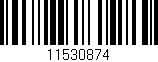 Código de barras (EAN, GTIN, SKU, ISBN): '11530874'