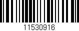 Código de barras (EAN, GTIN, SKU, ISBN): '11530916'