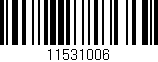 Código de barras (EAN, GTIN, SKU, ISBN): '11531006'