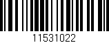 Código de barras (EAN, GTIN, SKU, ISBN): '11531022'